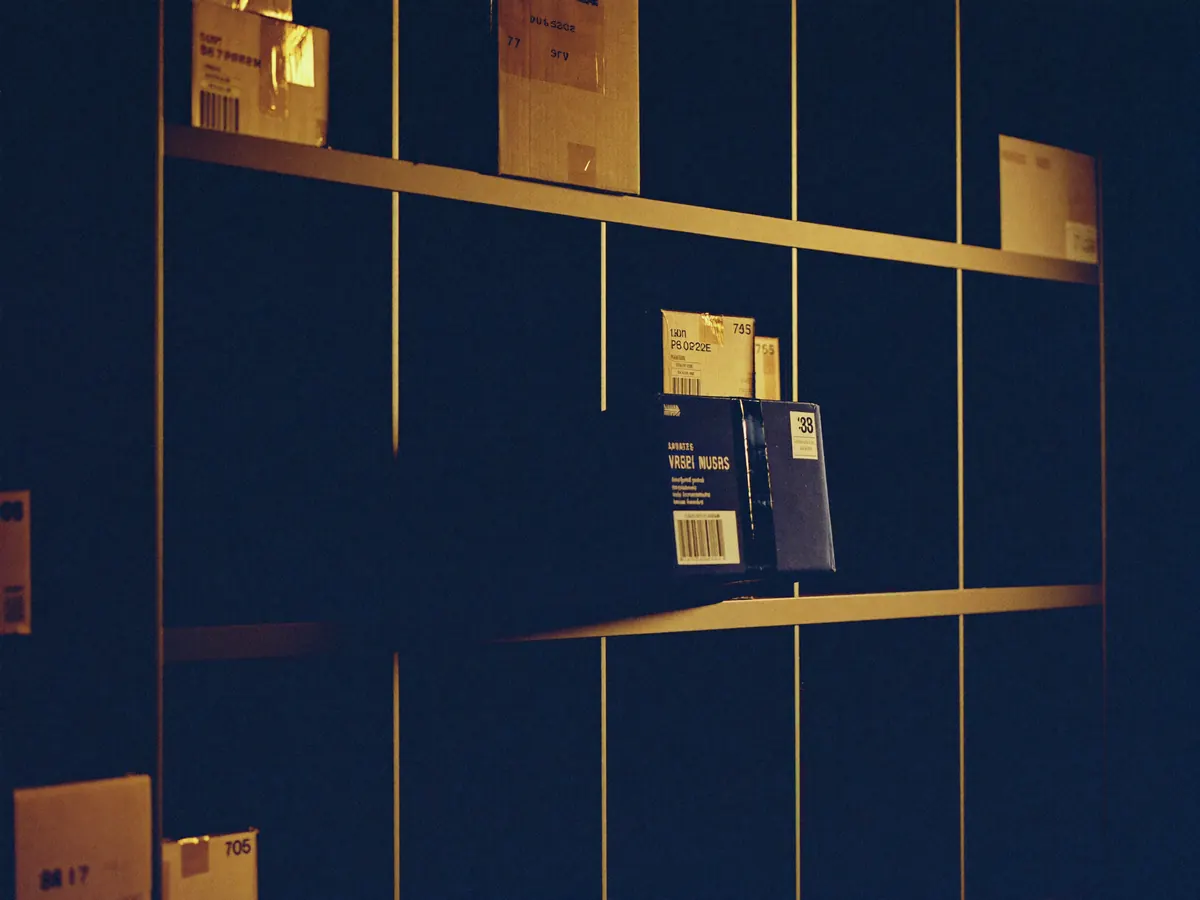 Parcels stored in numbered suite cubbies at the GLOBEXA warehouse
